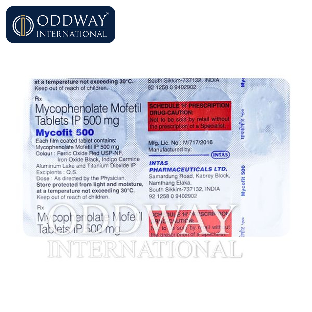 Bulk Mycofit 500 mg Tablet export supply coordination