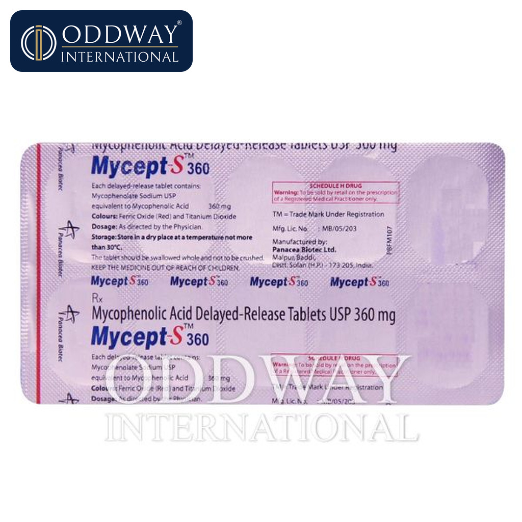 Bulk Mycept S 360 mg Tablet availability for institutional purchasing