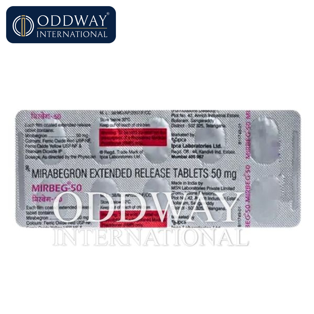 Bulk supplier Mirbeg 50 mg Tablet for international buyers