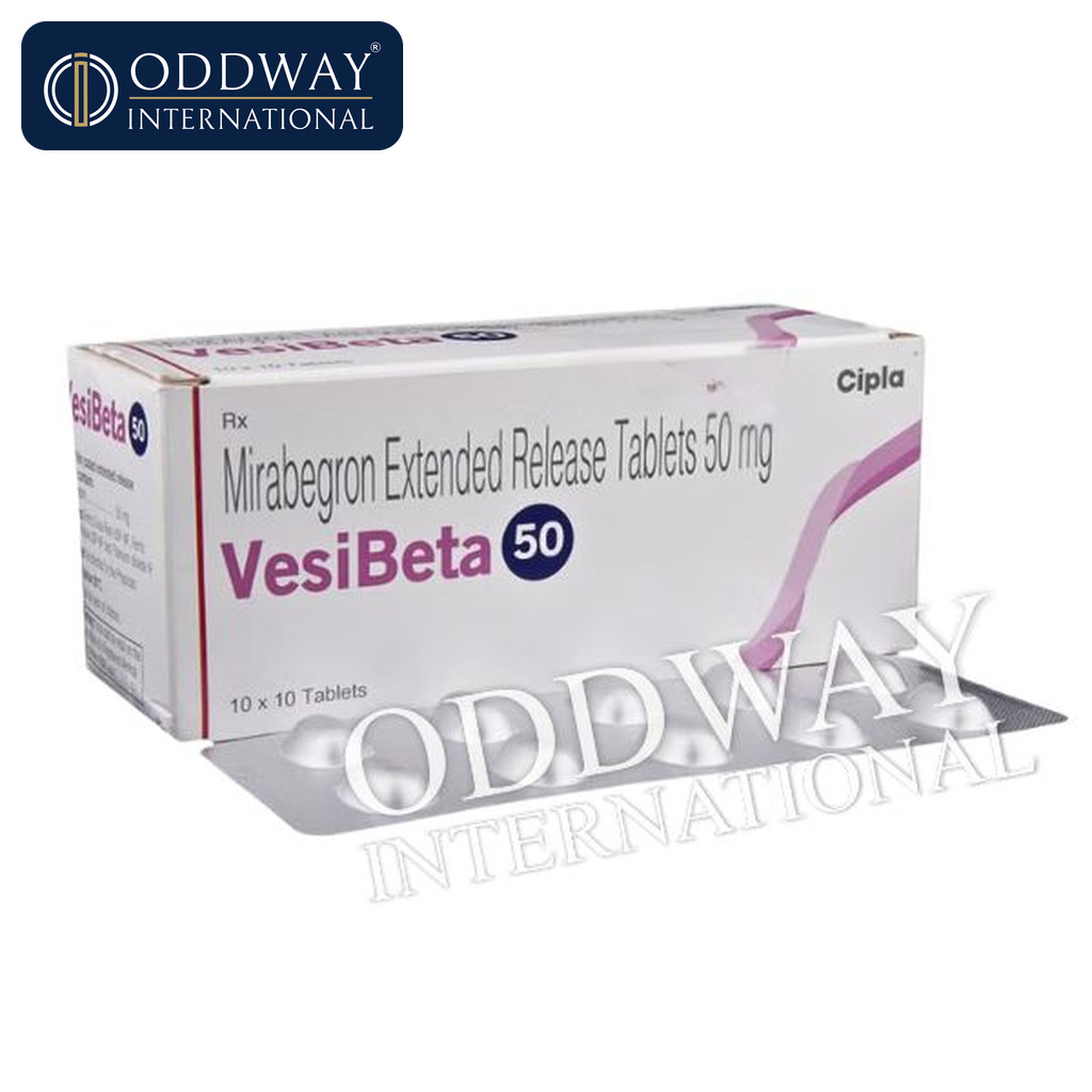 Vesibeta 50 mg Tablet export supply from India for regulated markets