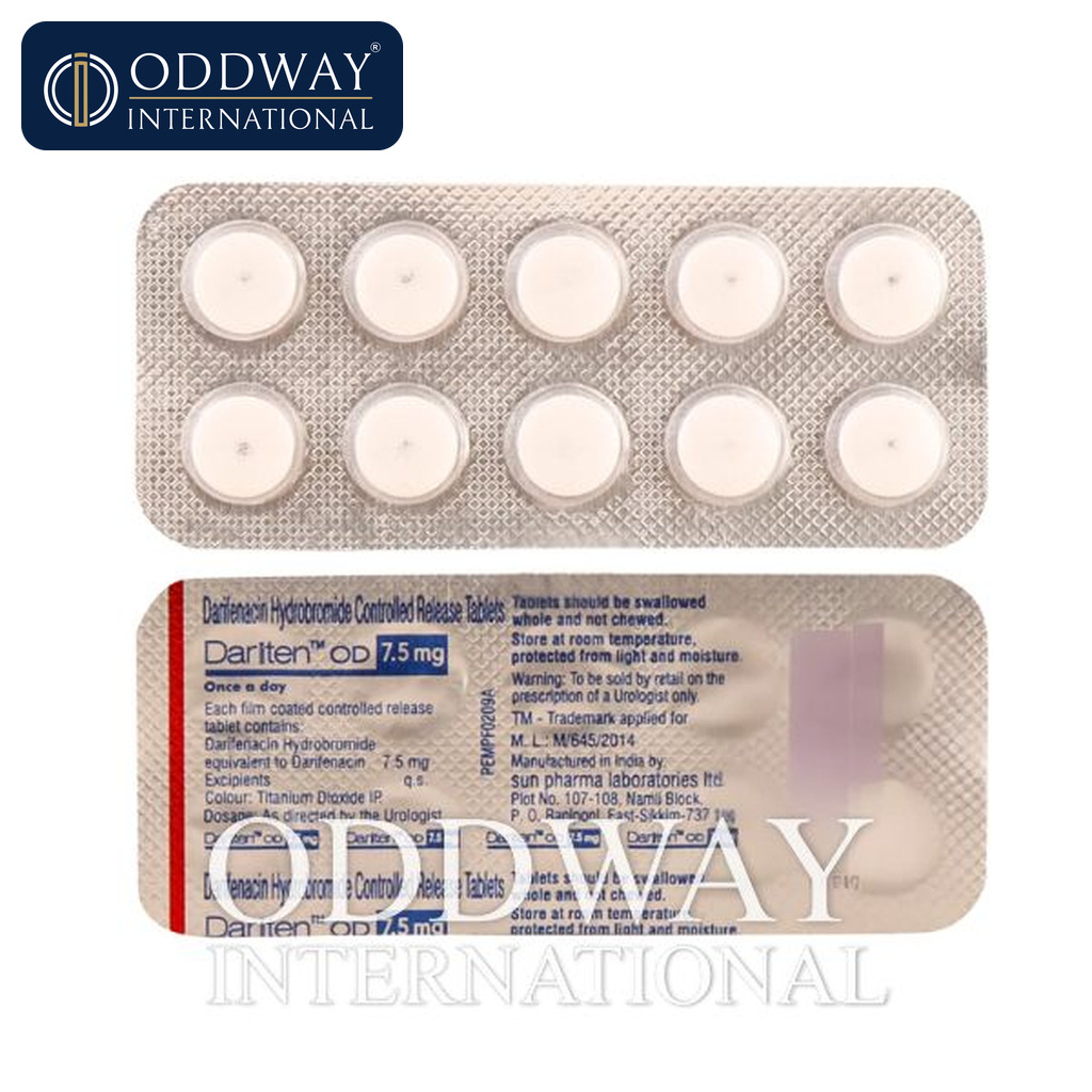 Bulk supplier Tab Dariten 7.5 mg for hospitals and distributors