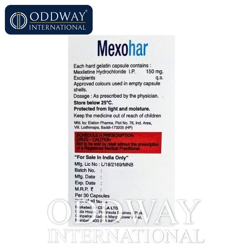 Mexohar 150 mg Capsules generic medicine supply support