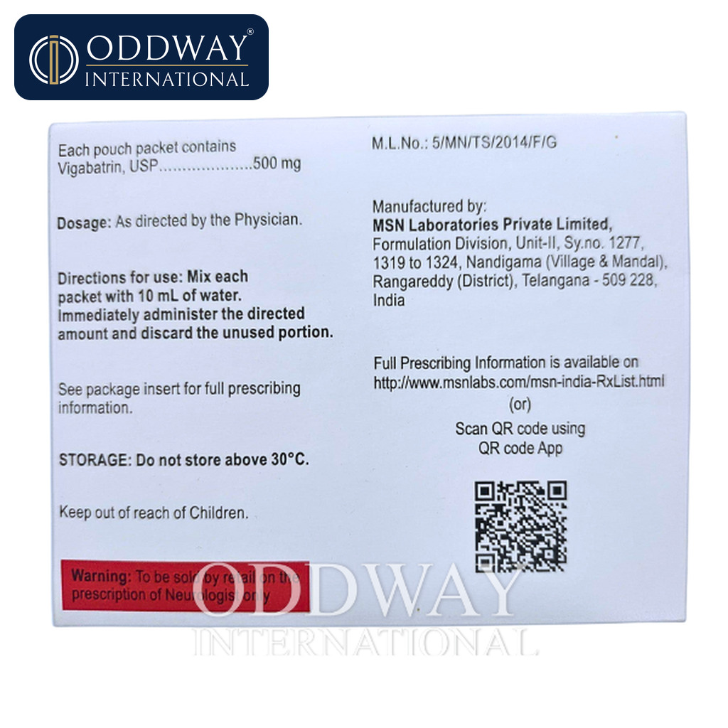 Vigabatrin 500mg powder bulk purchase for distributors