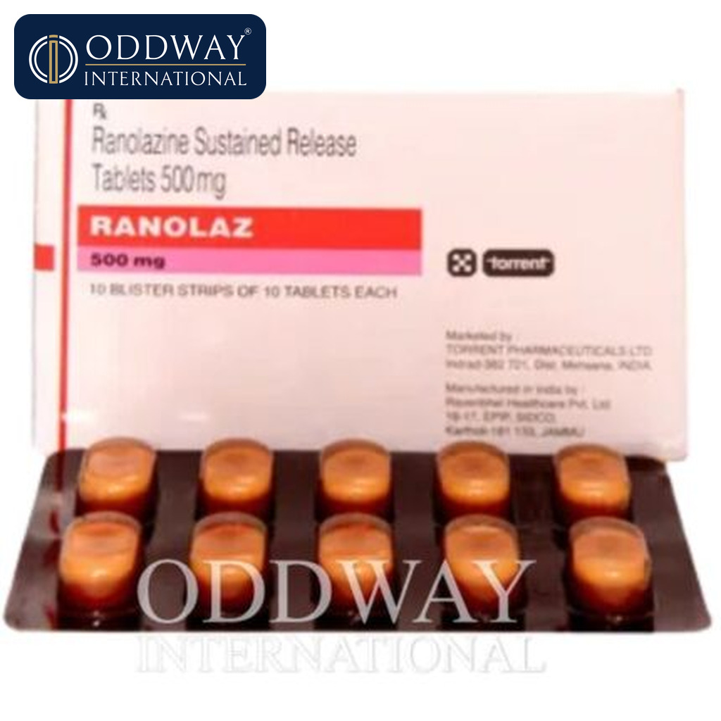 Ranolaz 500 mg Tablet wholesale procurement from India