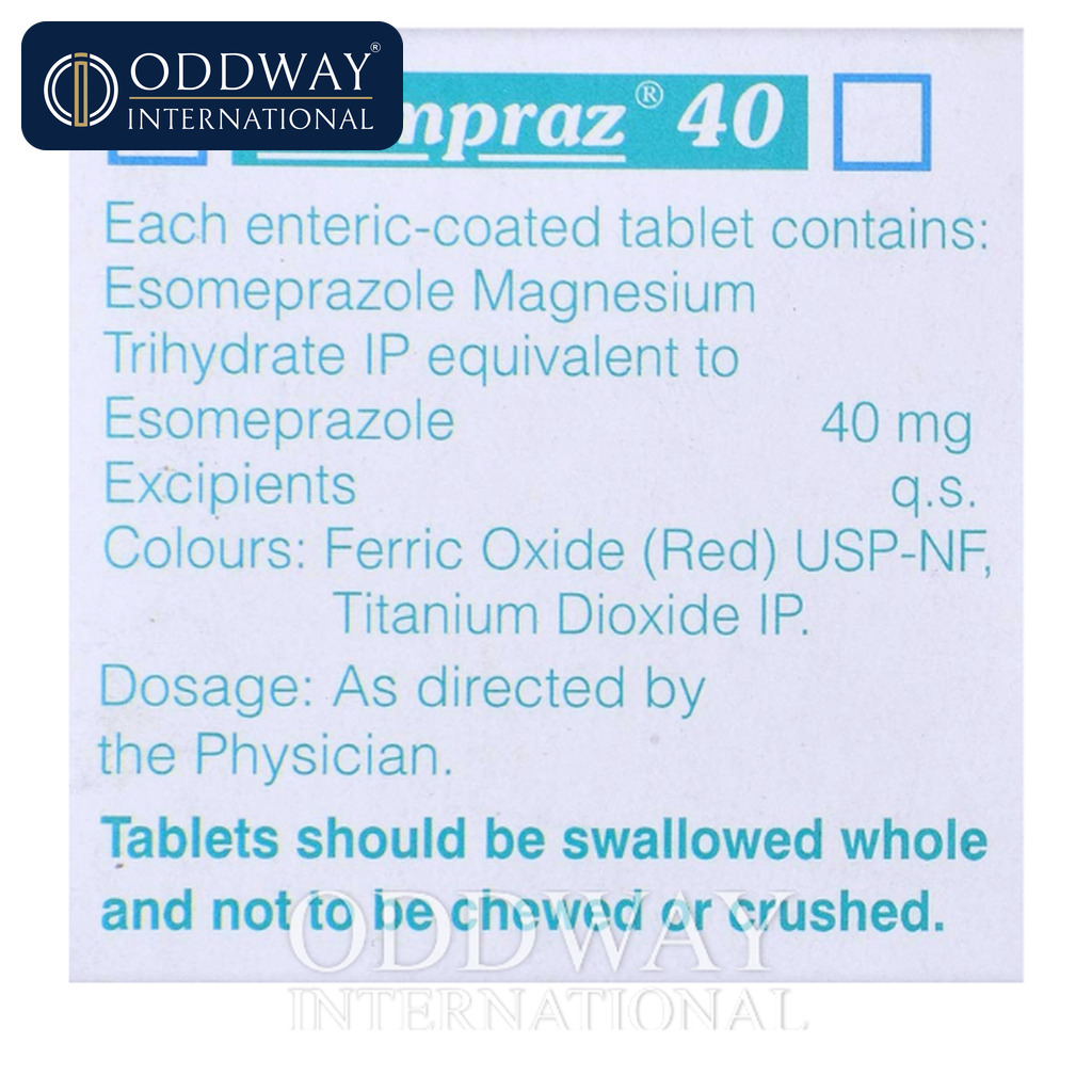 Bulk Esomeprazole 40mg Tablet procurement