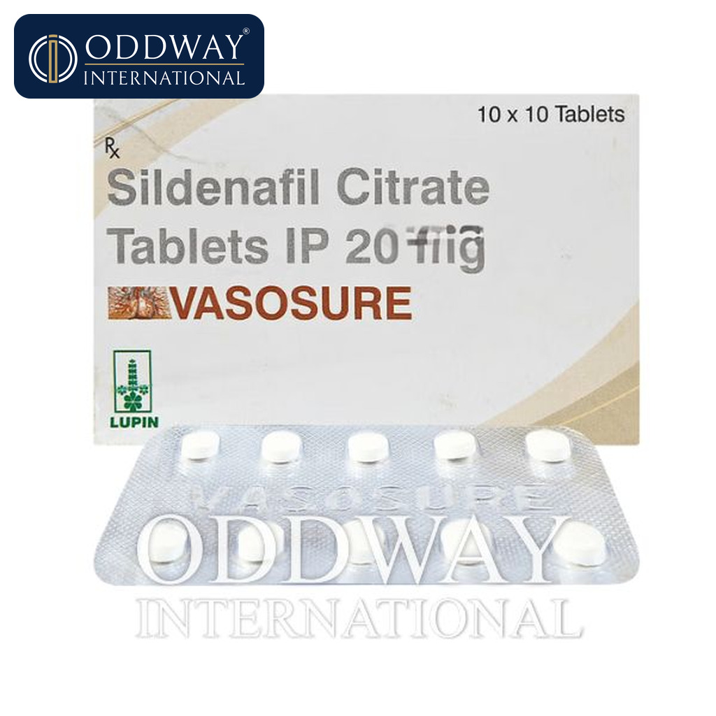Vasosure 20 mg Tablet supplier from India for distribution