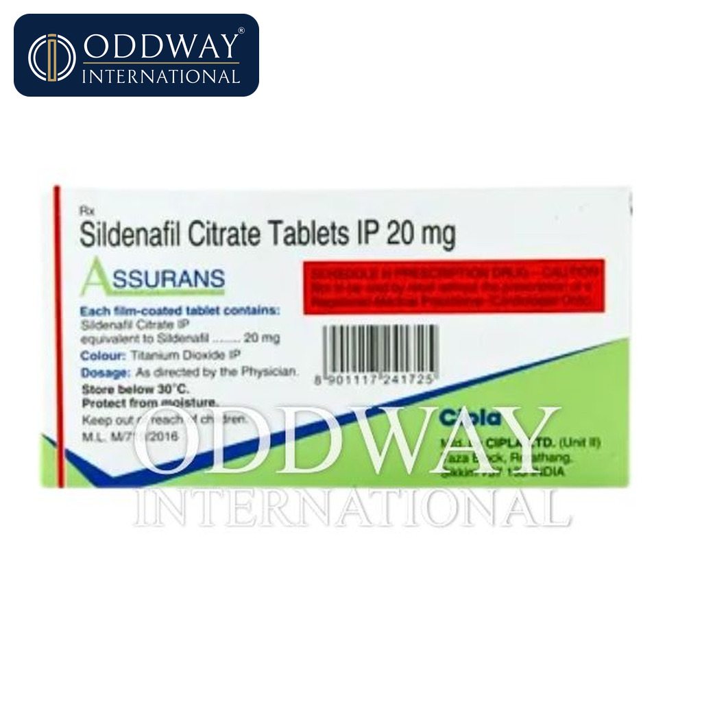 Assurans Tablet 20 mg exporter documentation support COA SDS