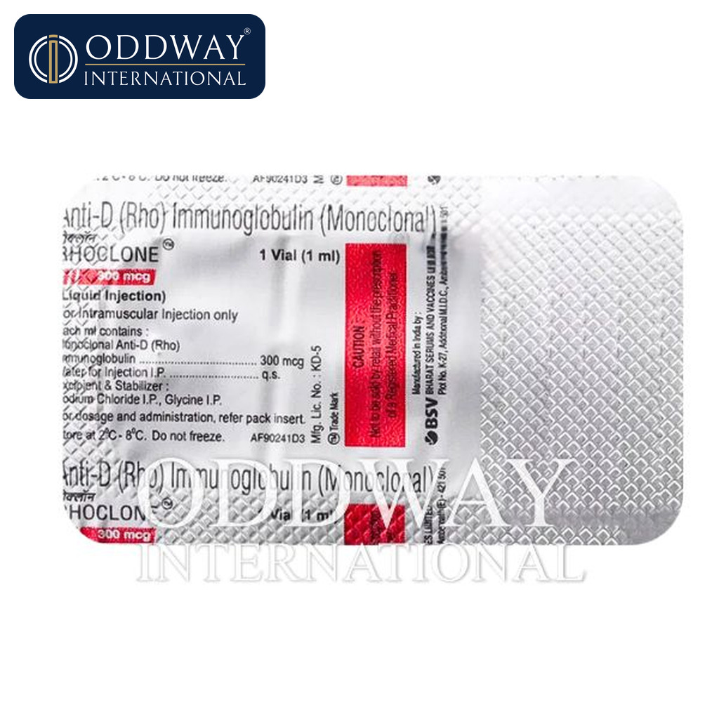 Rhoclone 300 mcg Injection generic alternatives where permitted
