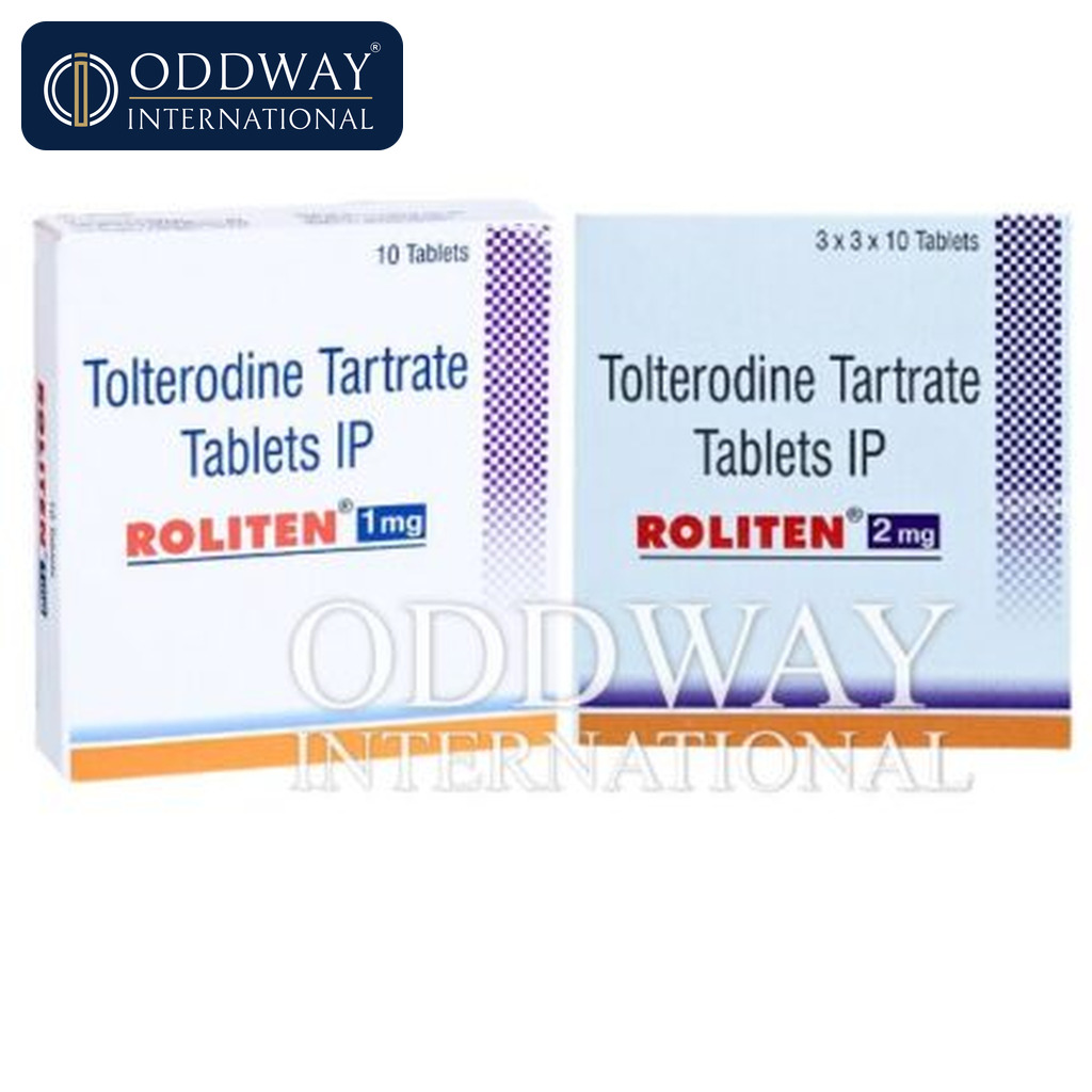 Tolterodine 4 mg/2 mg Tablet wholesale supply for B2B pharmaceutical buyers