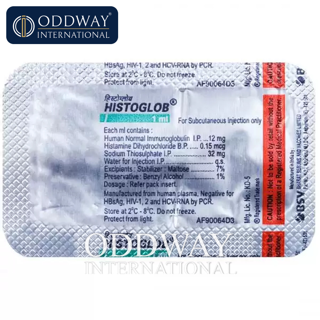 Histoglob Injection 1ml price request for licensed importers
