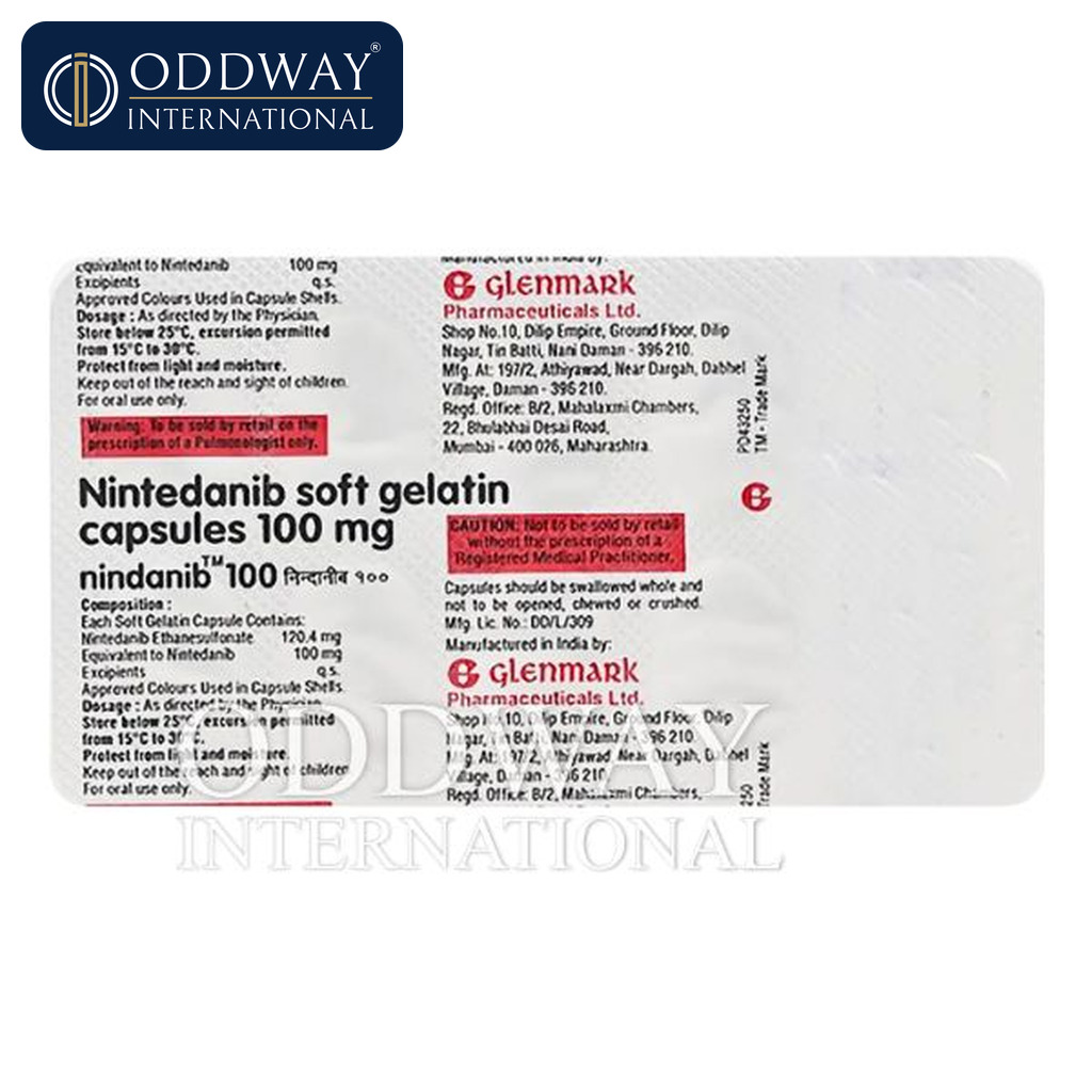 Nindanib 150/100 mg Capsule price inquiry for importers and hospitals