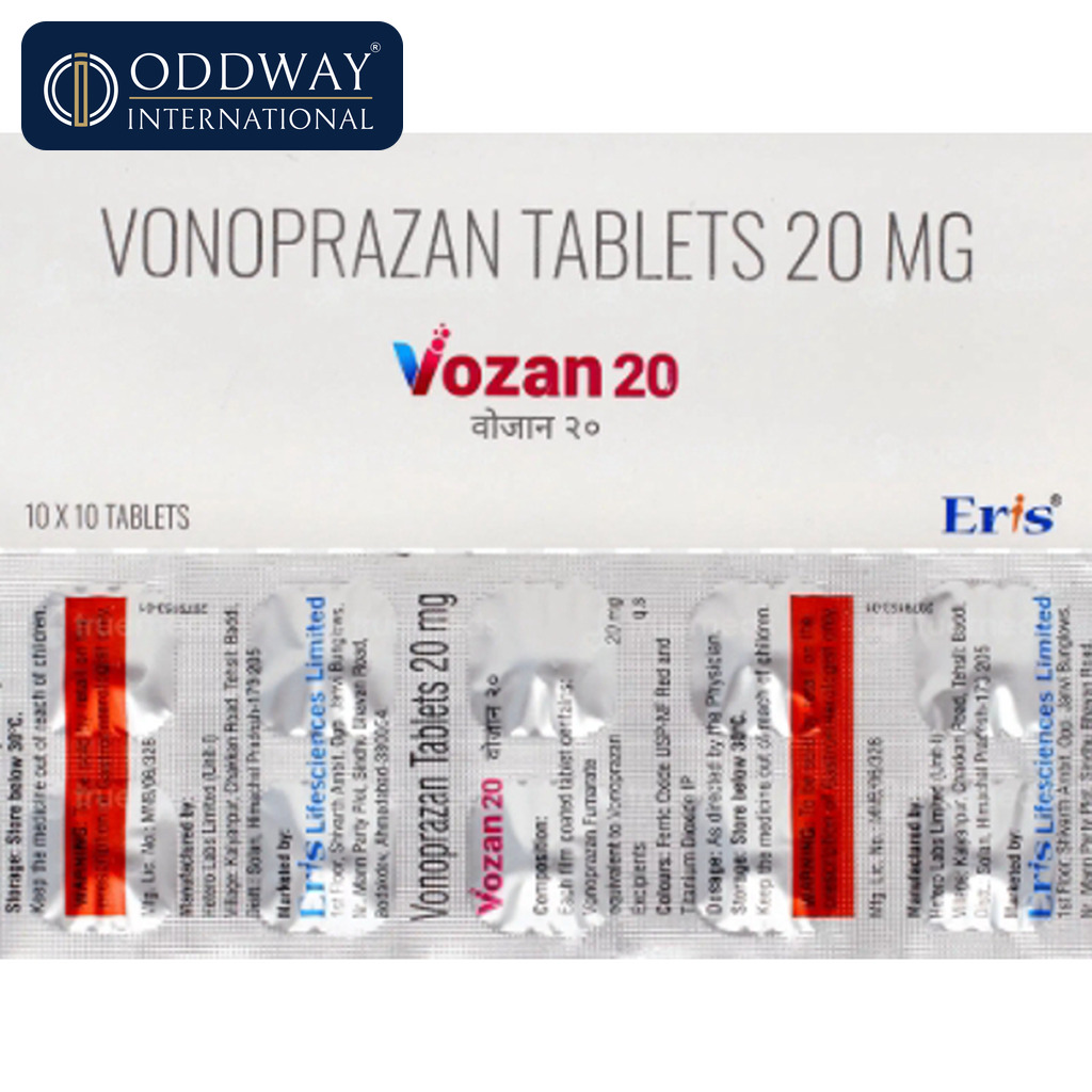 Vonoprazan 20 mg Tablet supplier in India for B2B procurement