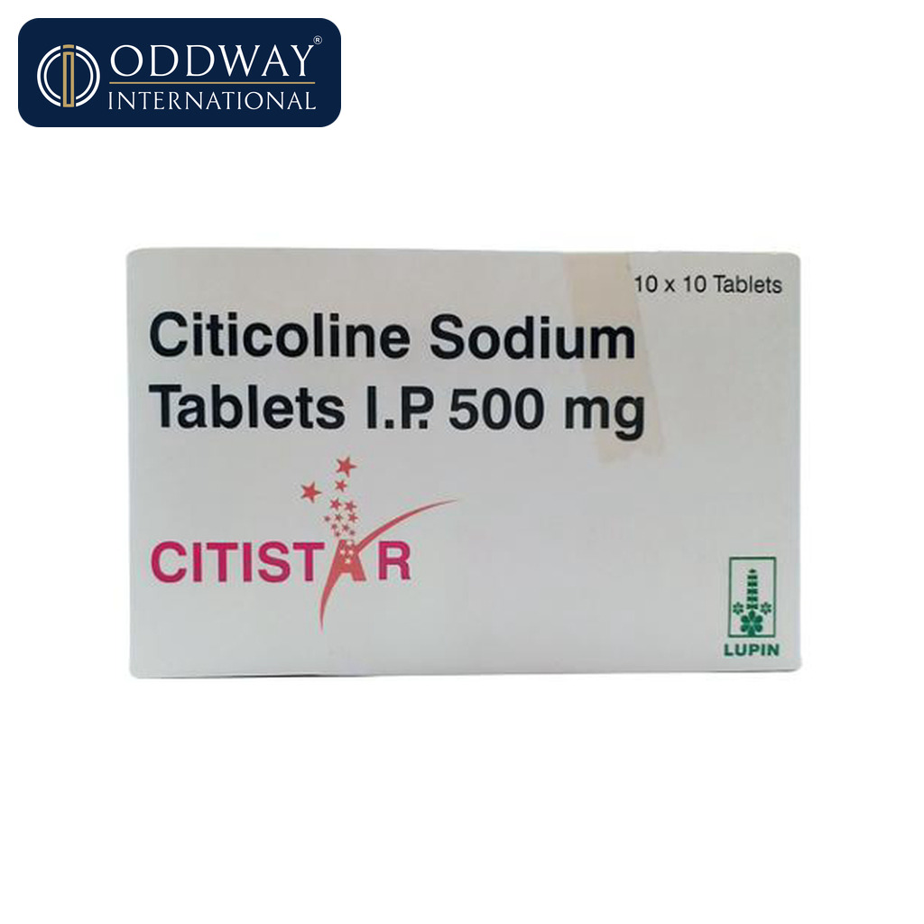 Citicoline 500 mg Tablet exporter with international shipping support