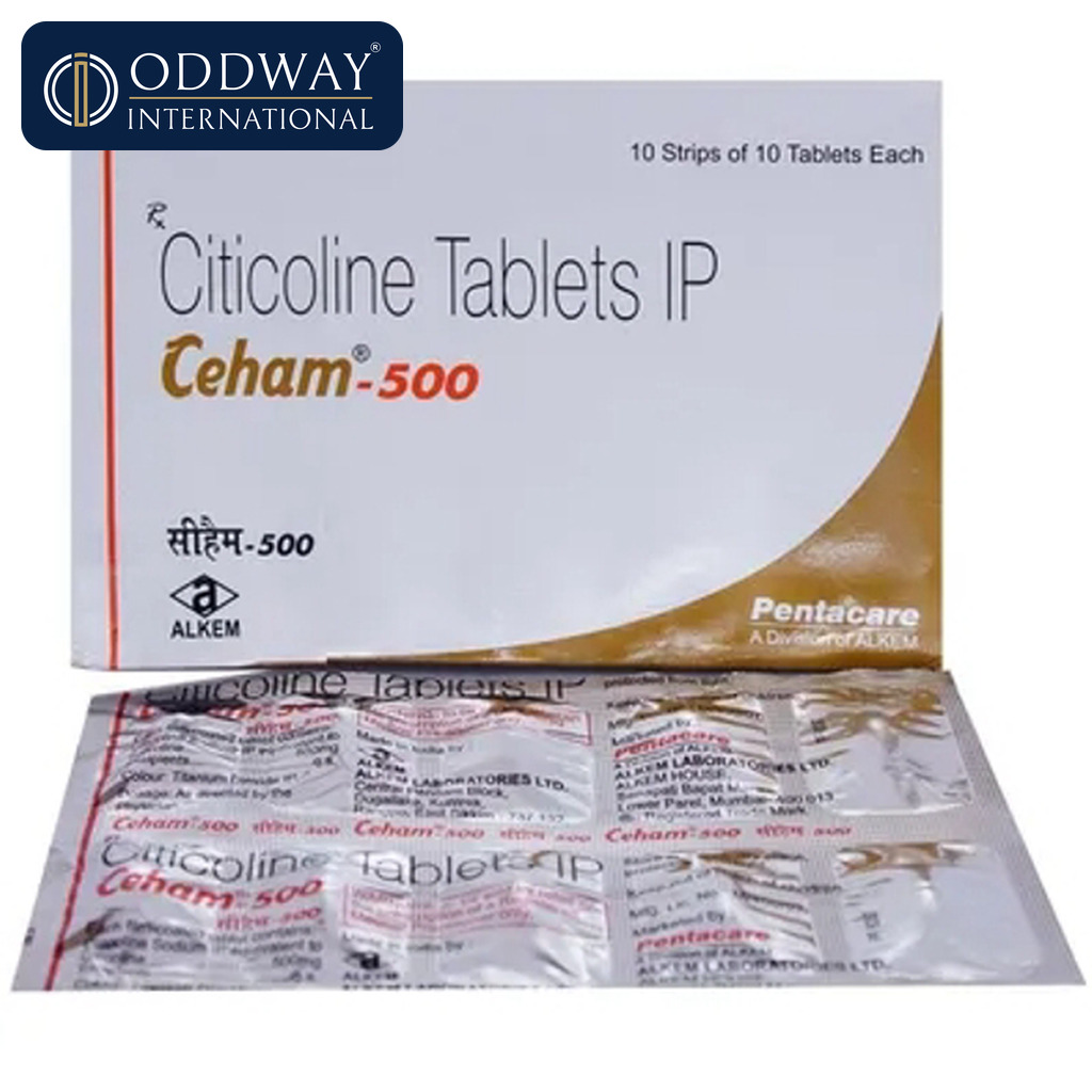 Citicoline 500 mg Tablet supplier from India for B2B orders