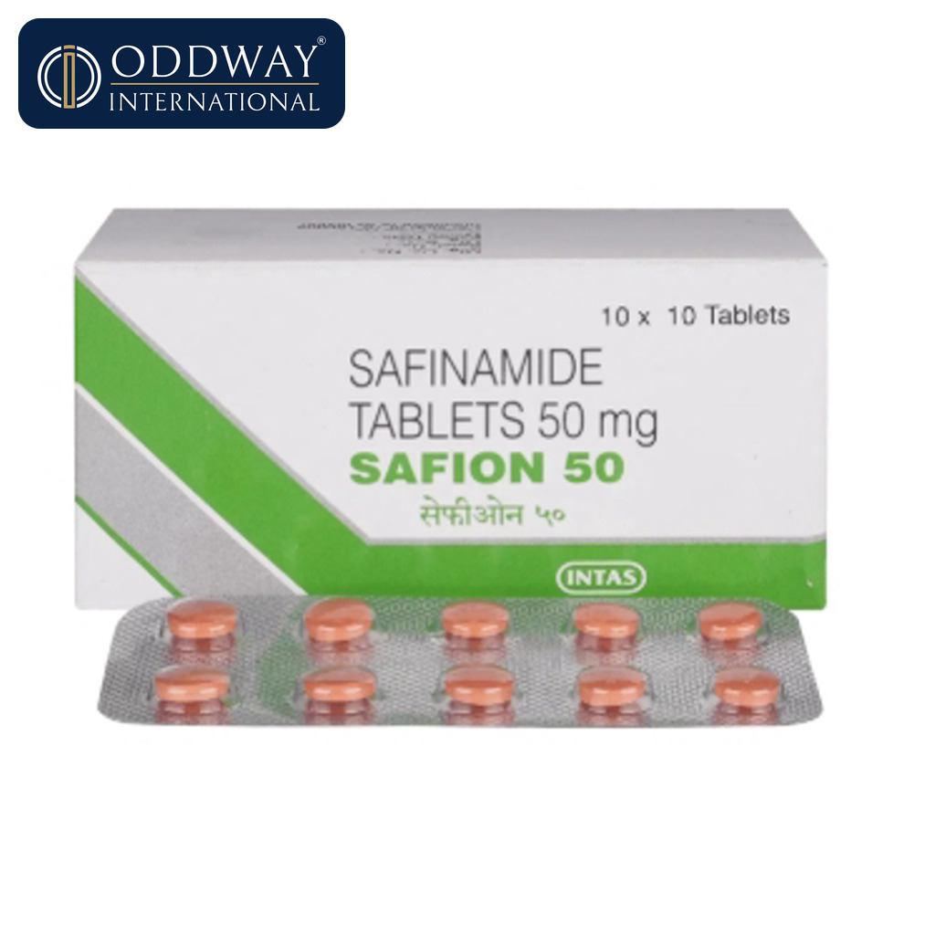 Safinamide 100 mg Tablet exporter with international logistics support