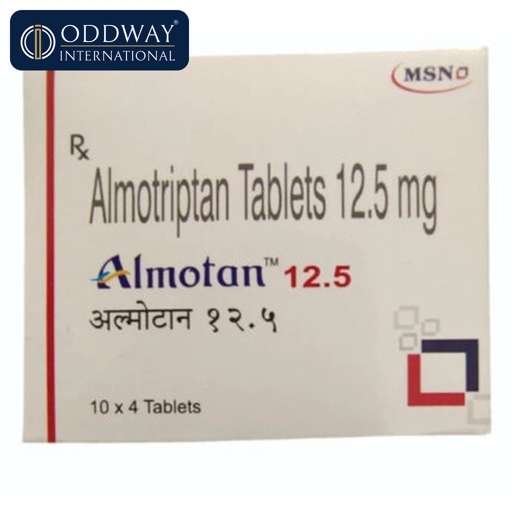 Almotriptan 12.5 mg Tablet for wholesale pharmaceutical procurement