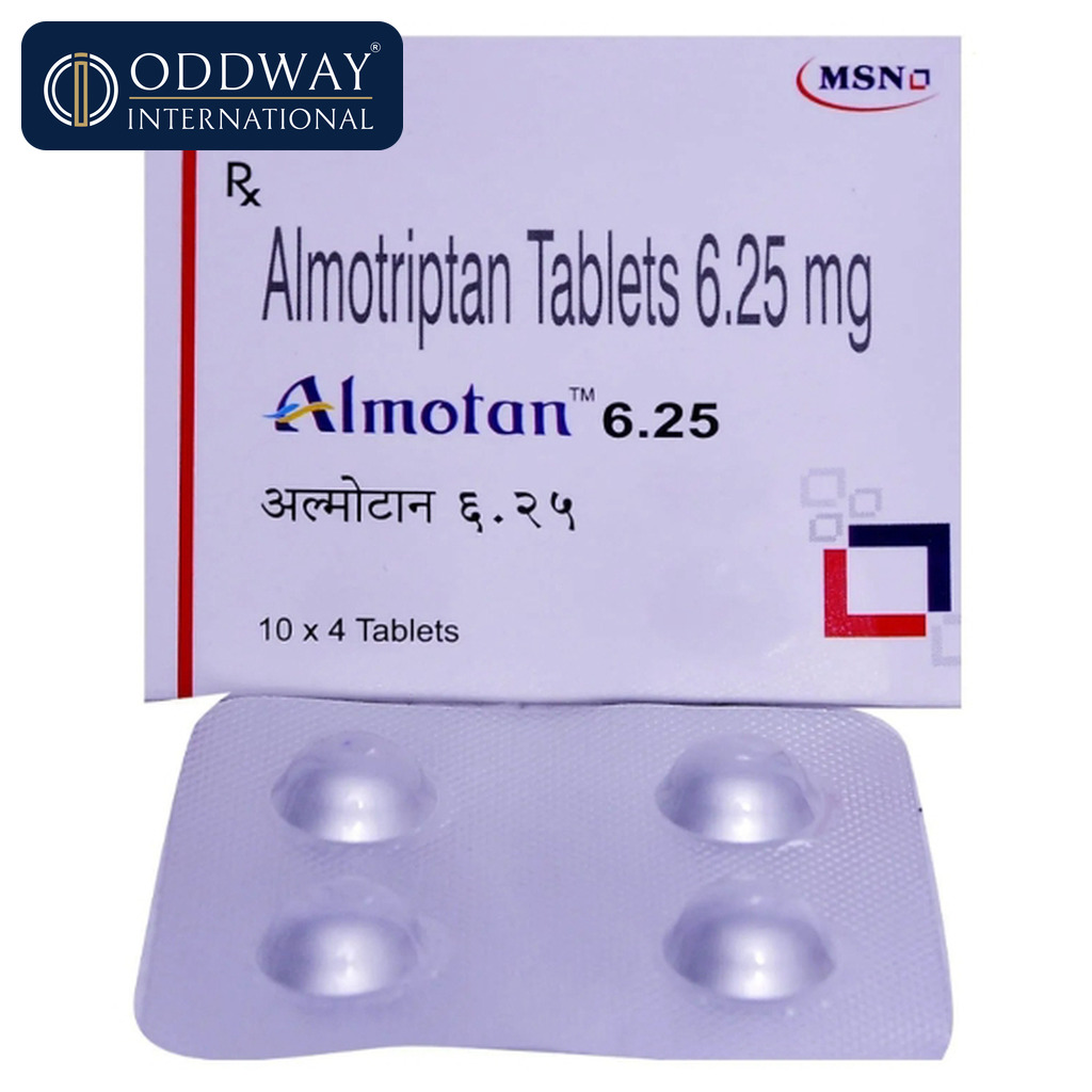 Almotriptan 12.5 mg Tablet supplier for international buyers