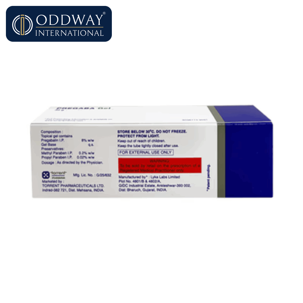 Pregabalin Gel supplier from India with batch documentation support
