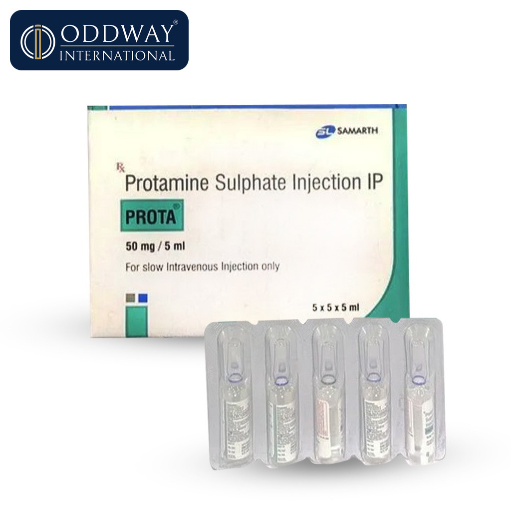 Protamine Sulfate 50mg Injection antidote for heparin overdose