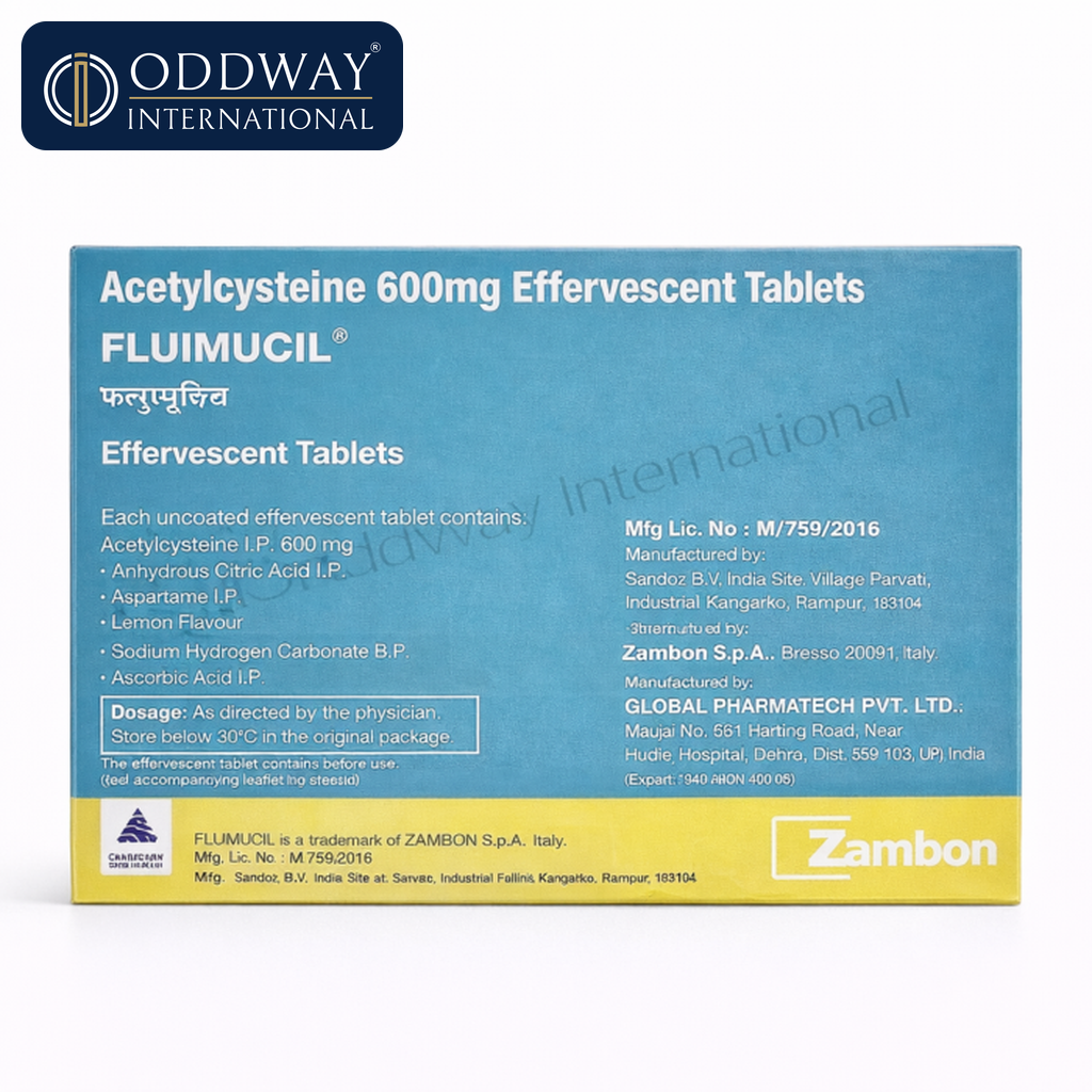 Acetylcysteine 600mg Tablet India export supply