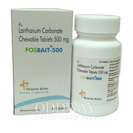 Lanthanum carbonate chewable tablets