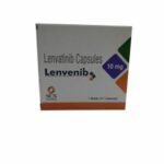 box of lenvenib 10 mg capsules
