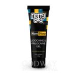 Premium delay cream for men tube with packaging displayed on a white background.