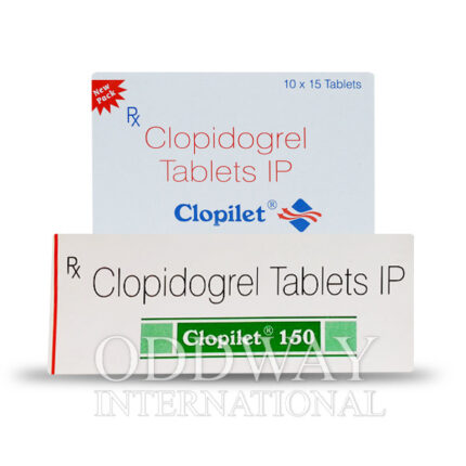 box of Clopidogrel 75 mg tablet