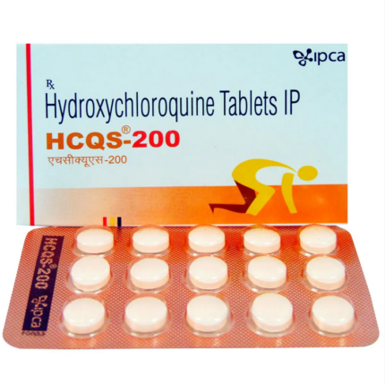 Box and strip of Hydroxychloroquine 200mg Tablet