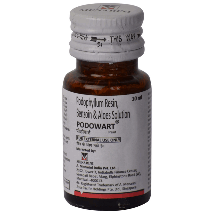 bottle of Podophyllin paint