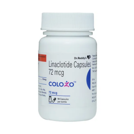 Generic Linaclotide capsule bottle supplied internationally by Oddway International.