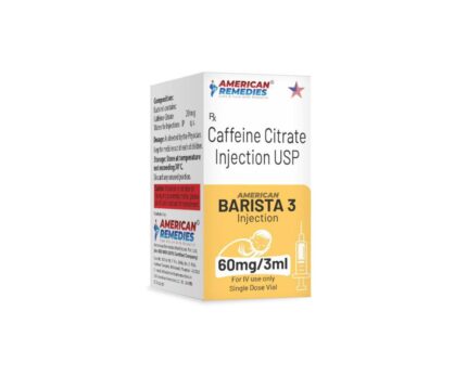 Caffeine Citrate Injection vial for neonatal respiratory support